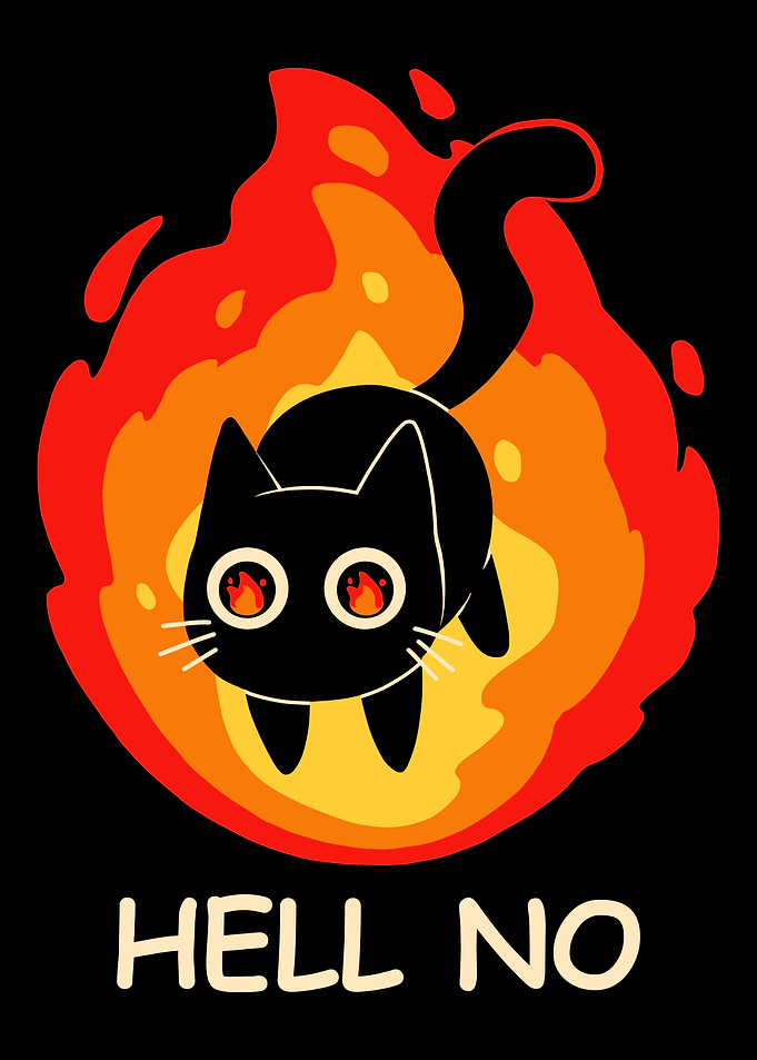 Hell No Cat