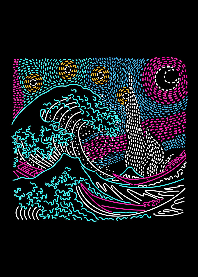 Great Starry Neon Night