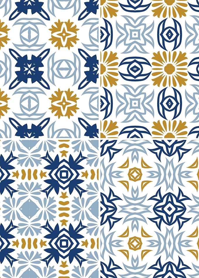Mediterranean Blue Tile 11