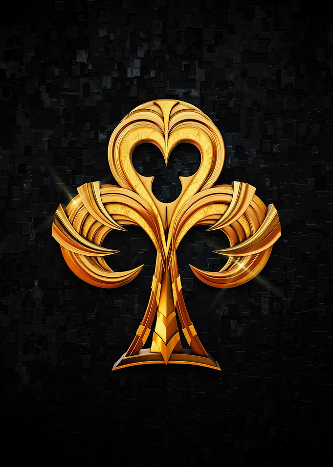 Poker Gold Ace Clover