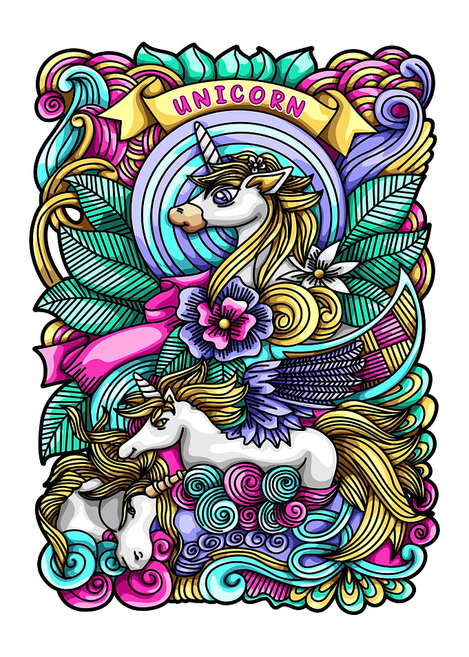 unicorn doodle