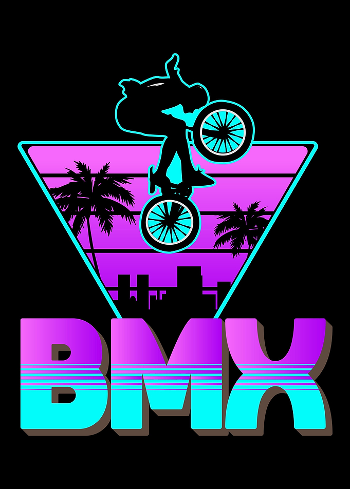 Vaporwave BMX Bike Boys