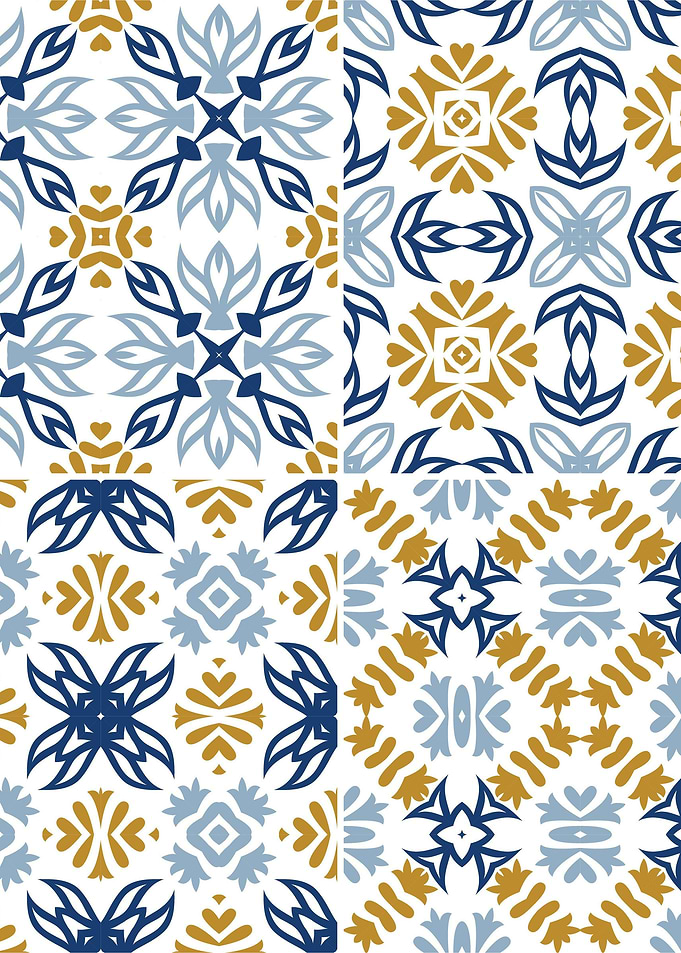 Mediterranean Blue Tile 14