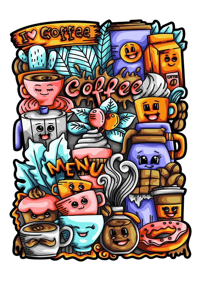 doodle coffee