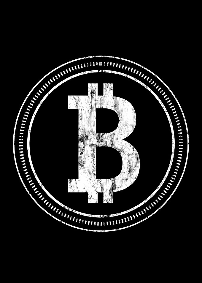 Bitcoin Circle White
