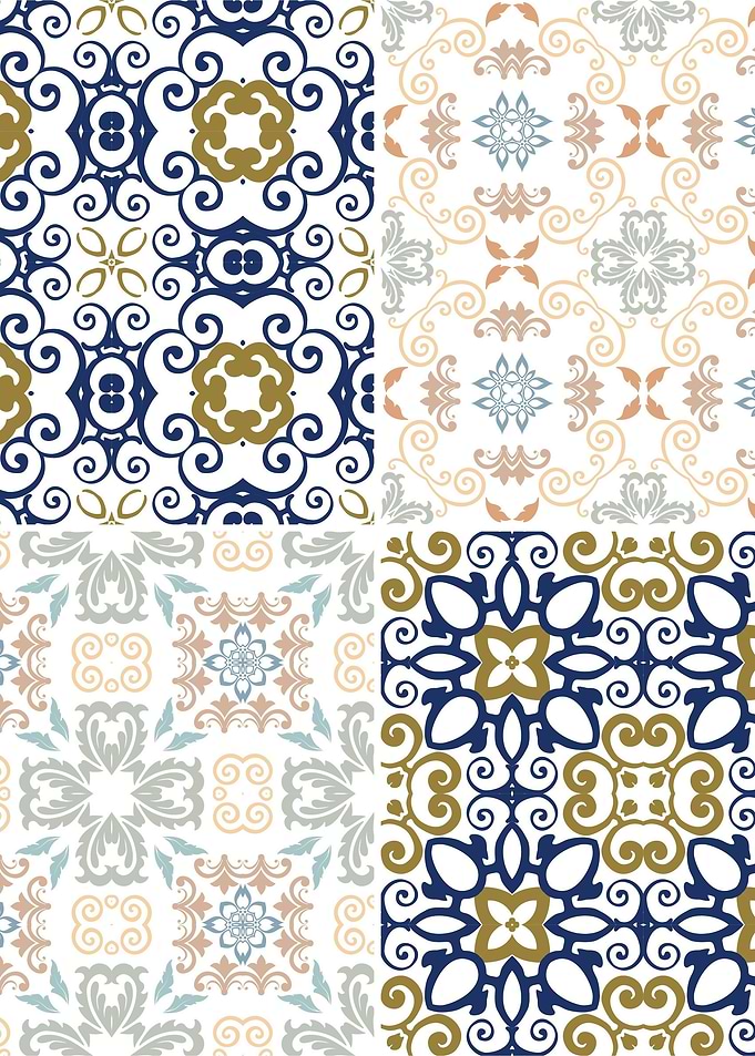 Mediterranean Blue Tile 16