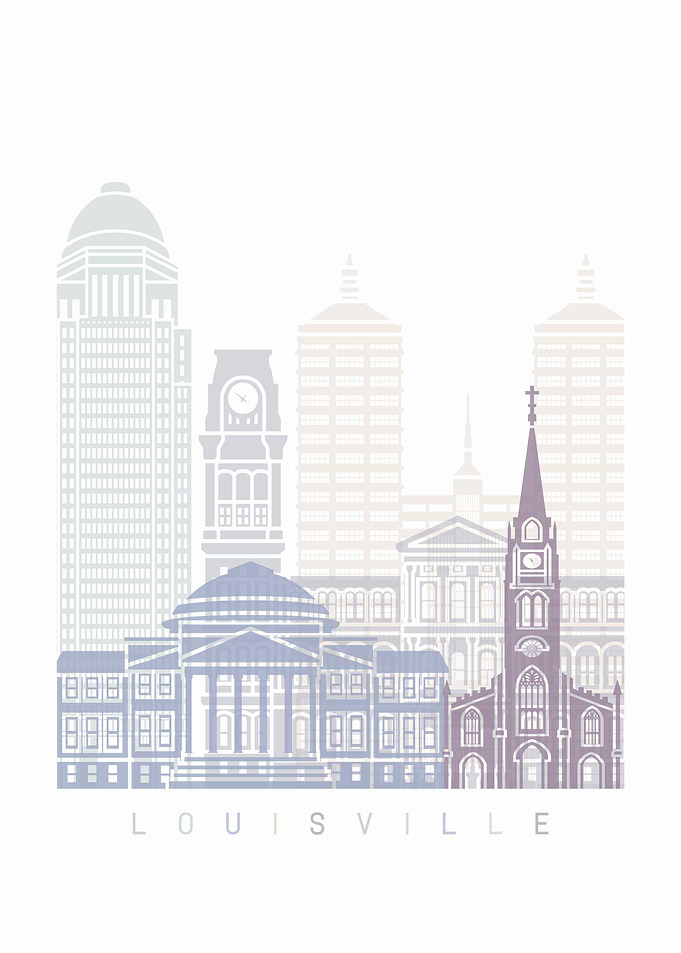 LOUISVILLE SKYLINE POSTER