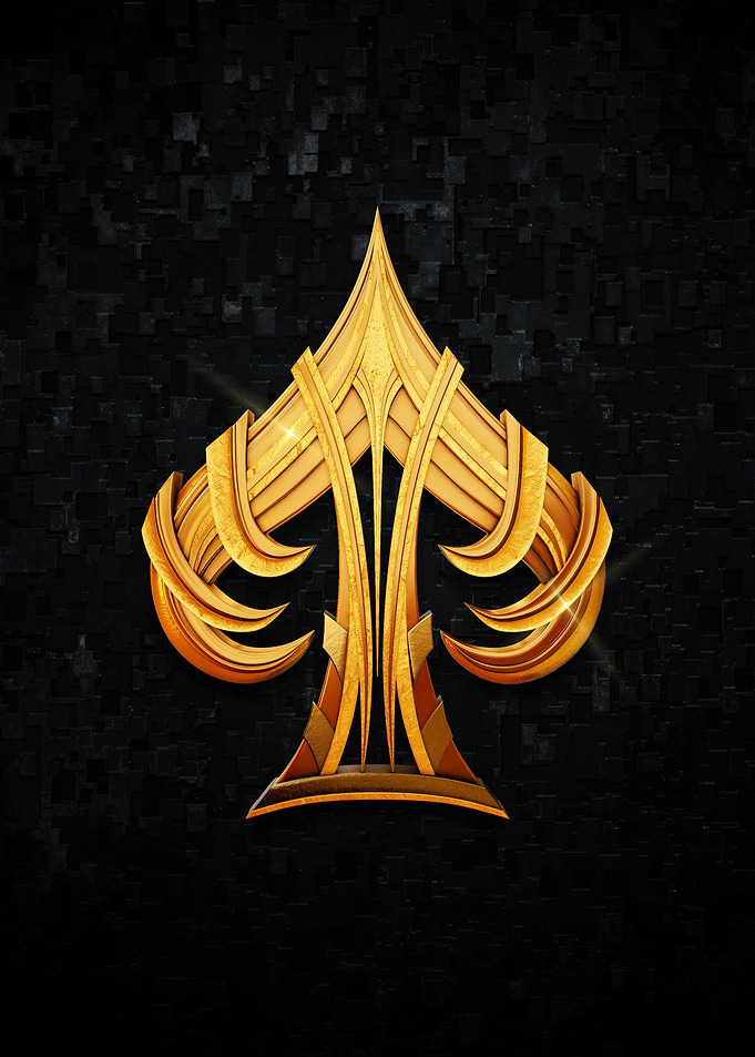 Poker Gold Ace Sword