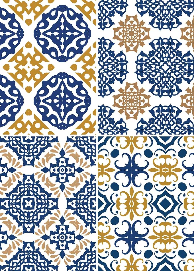 Mediterranean Blue Tile 17
