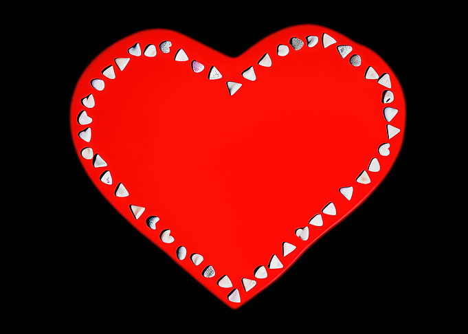 Heart symbol rendering wit