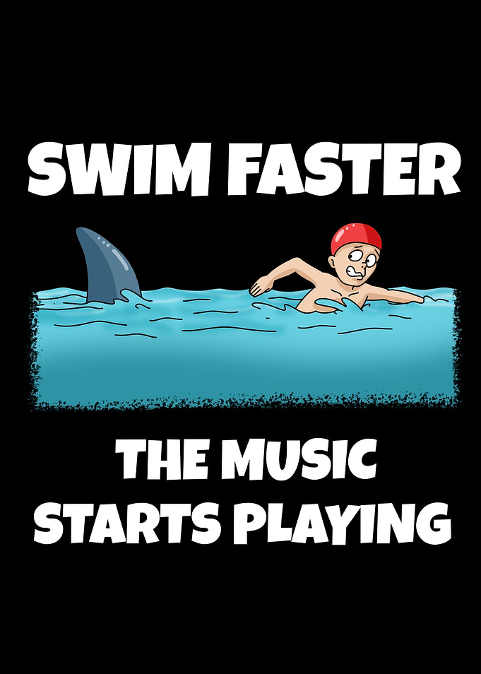Funny Shark Gift Men Beach