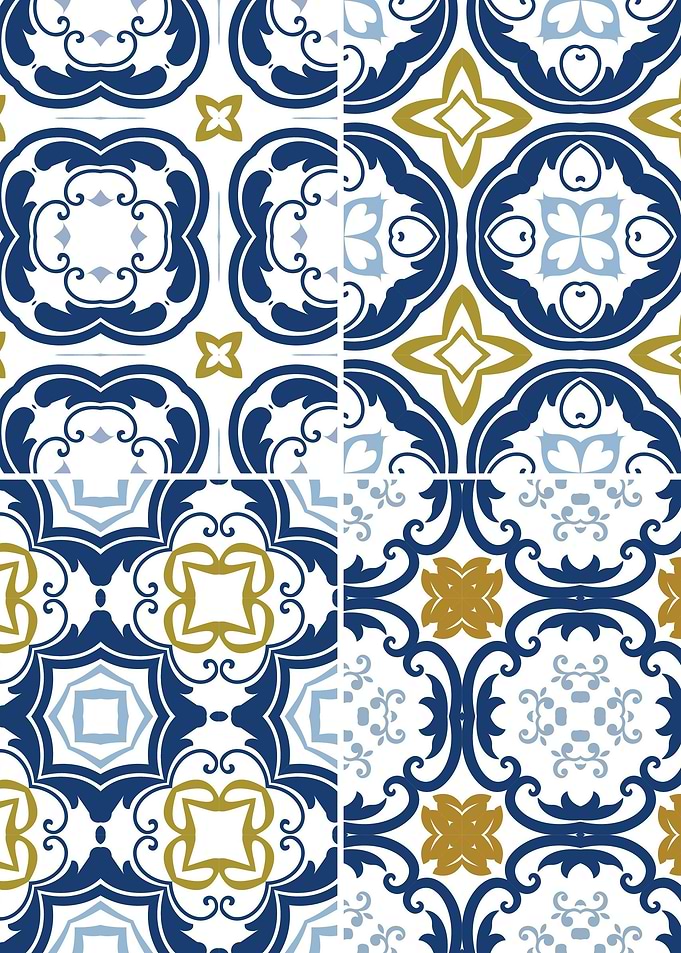 Mediterranean Blue Tile 20