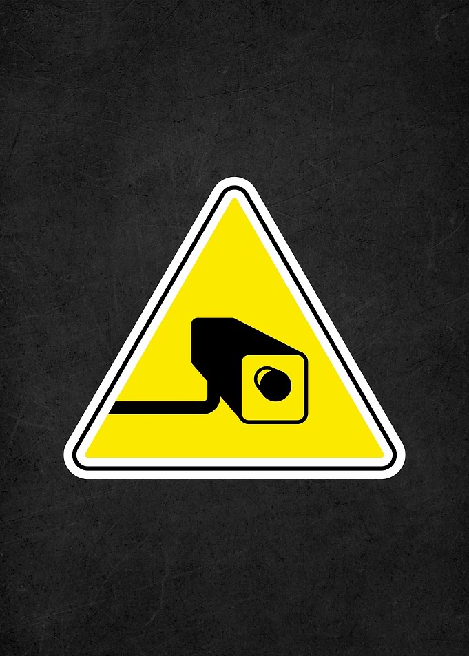 cctv road sign