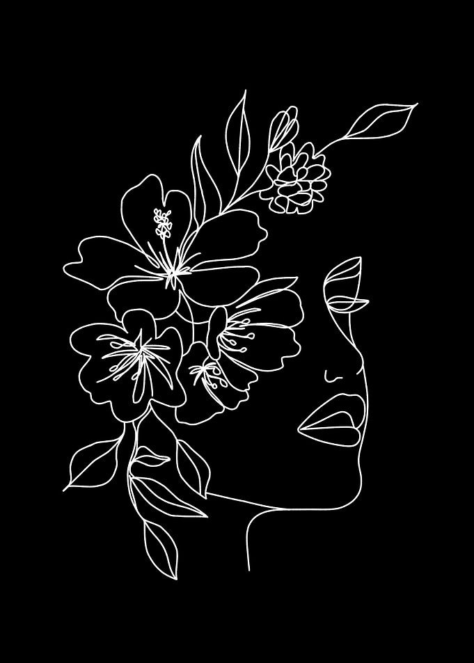 Girls flower aesthetic