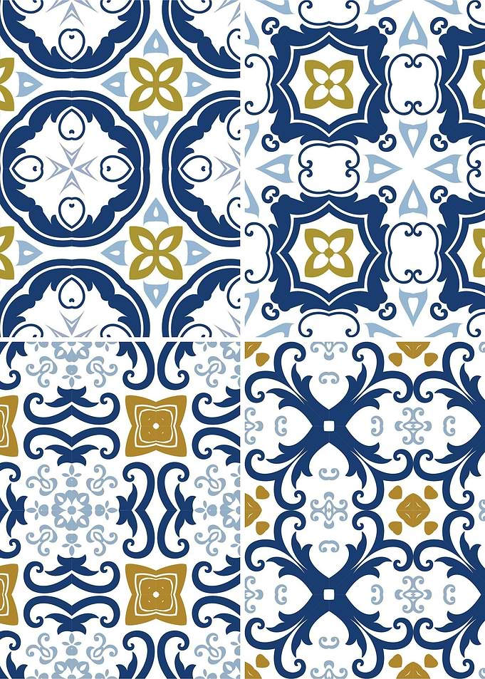 Mediterranean Blue Tile 19