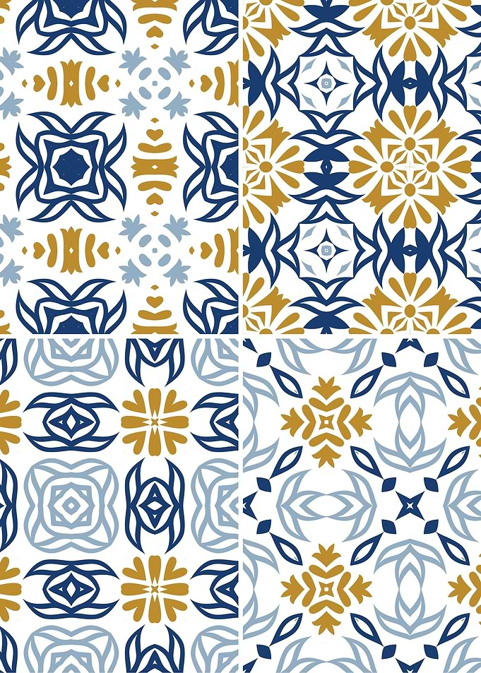 Mediterranean Blue Tile 12