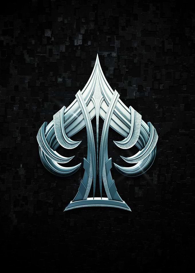 Poker Silver Ace Sword