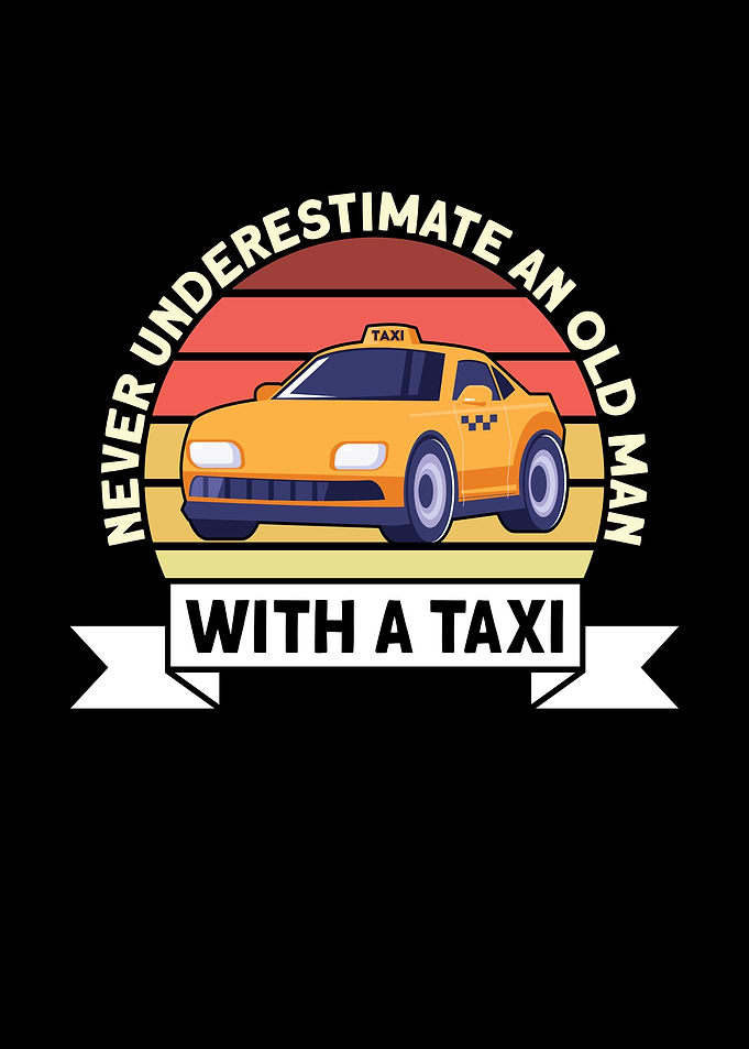 Old Man With A Taxi
