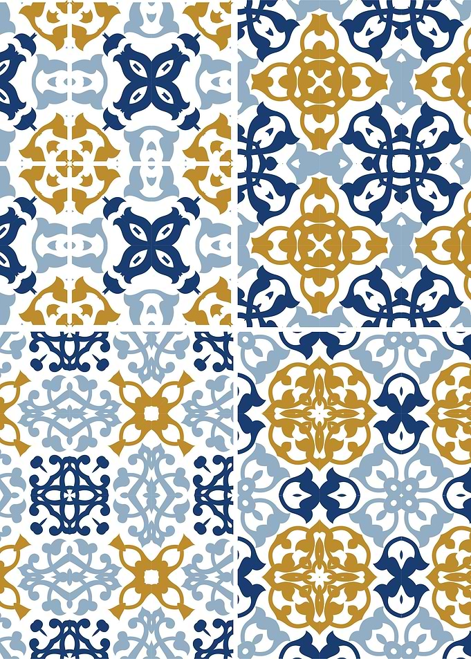 Mediterranean Blue Tile 15