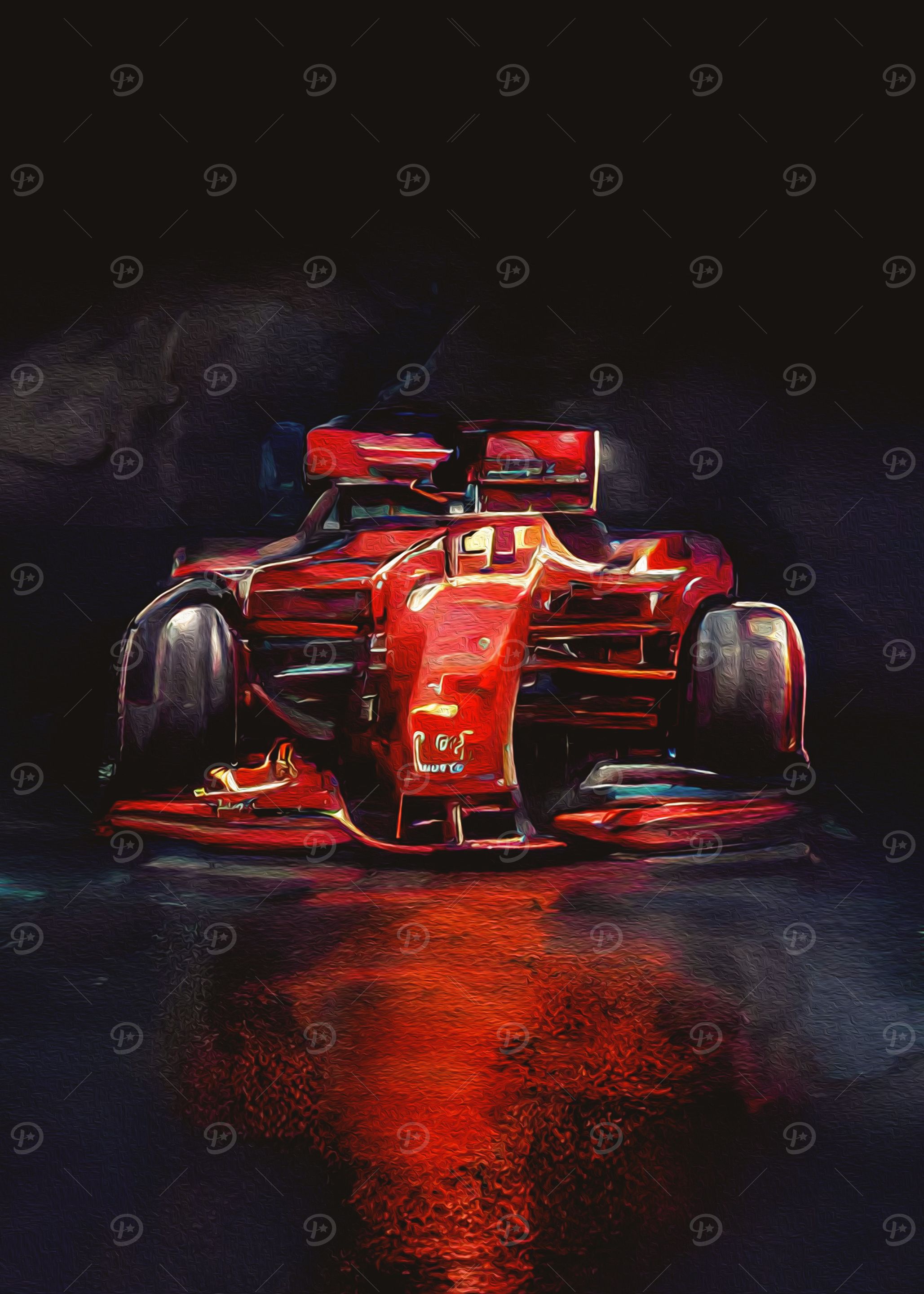 Obscure racing car