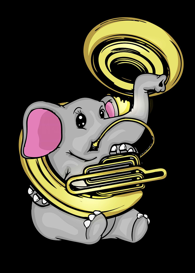 Elephant Sousaphone Player