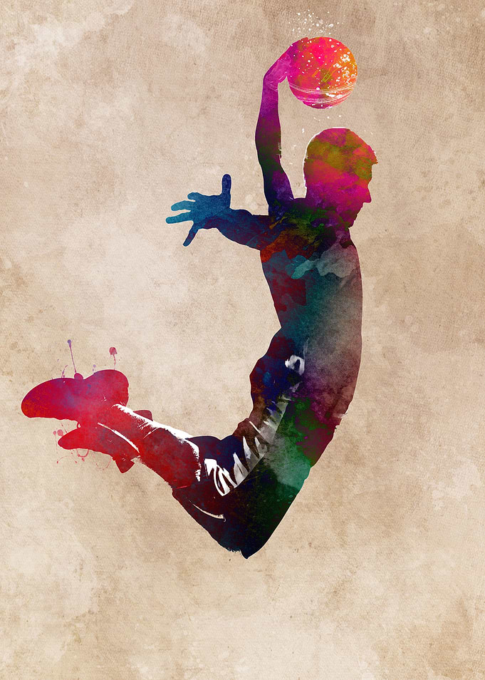 Basketball sport art
