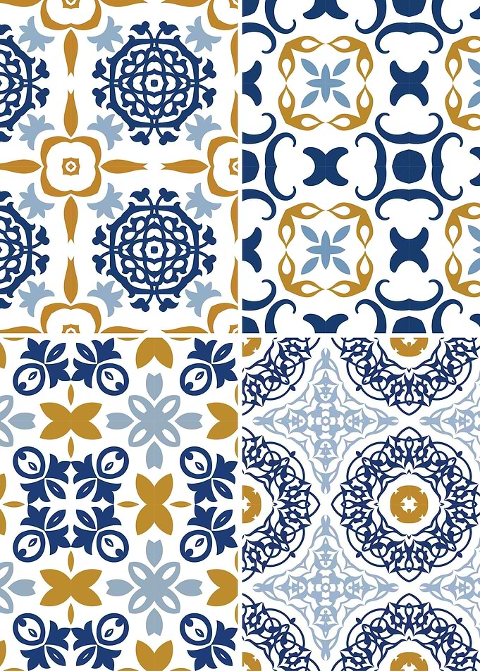 Mediterranean Blue Tile 23