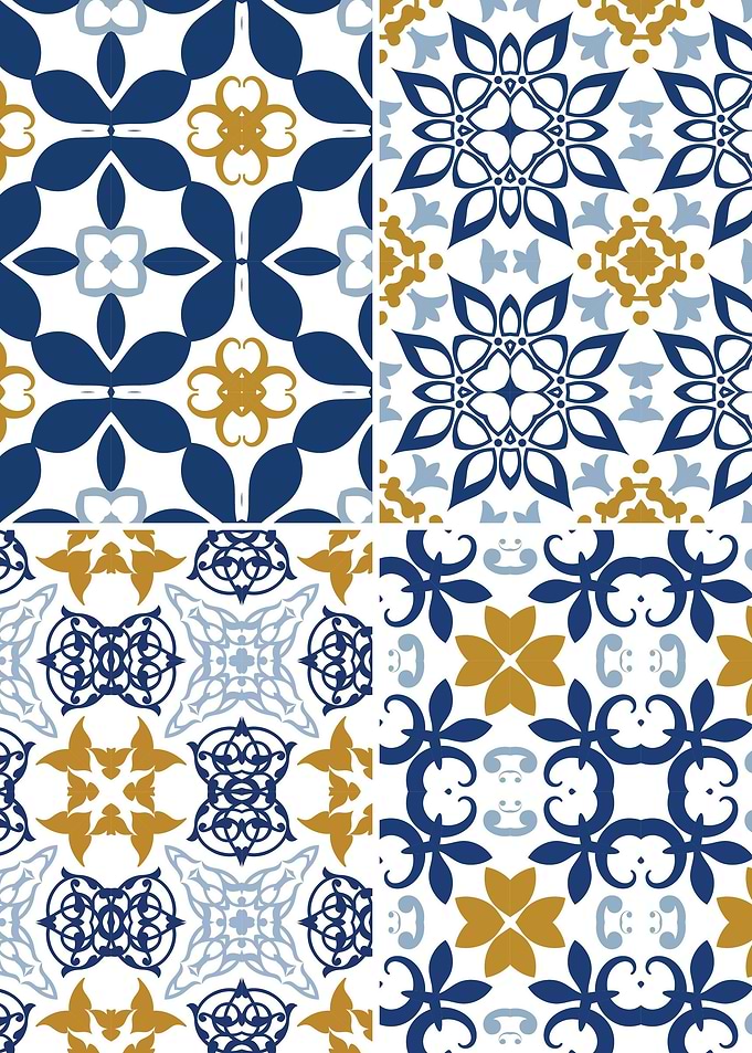 Mediterranean Blue Tile 25