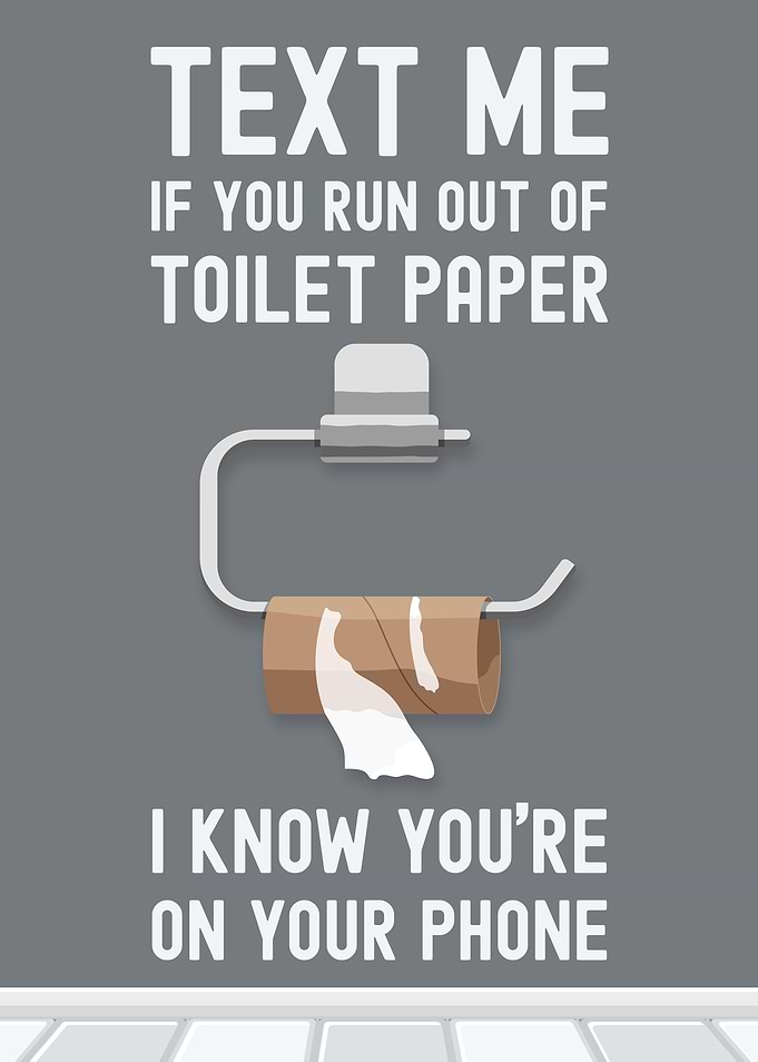 Funny Toilet Paper Text Me