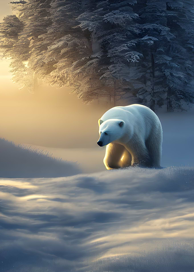 Polar Bear Sunrise