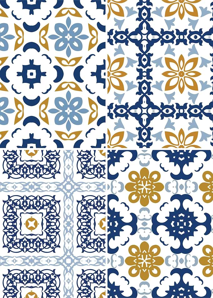 Mediterranean Blue Tile 22