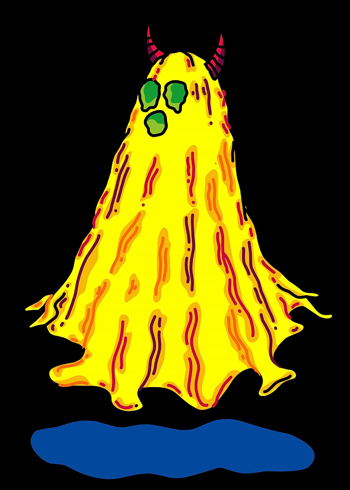 ghost cartoon color