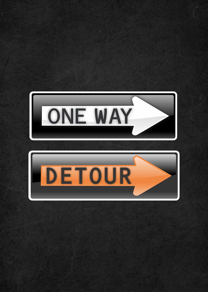 one way sign