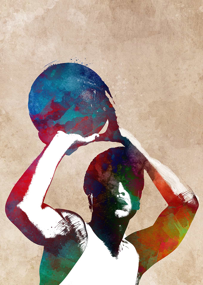 Basketball sport art