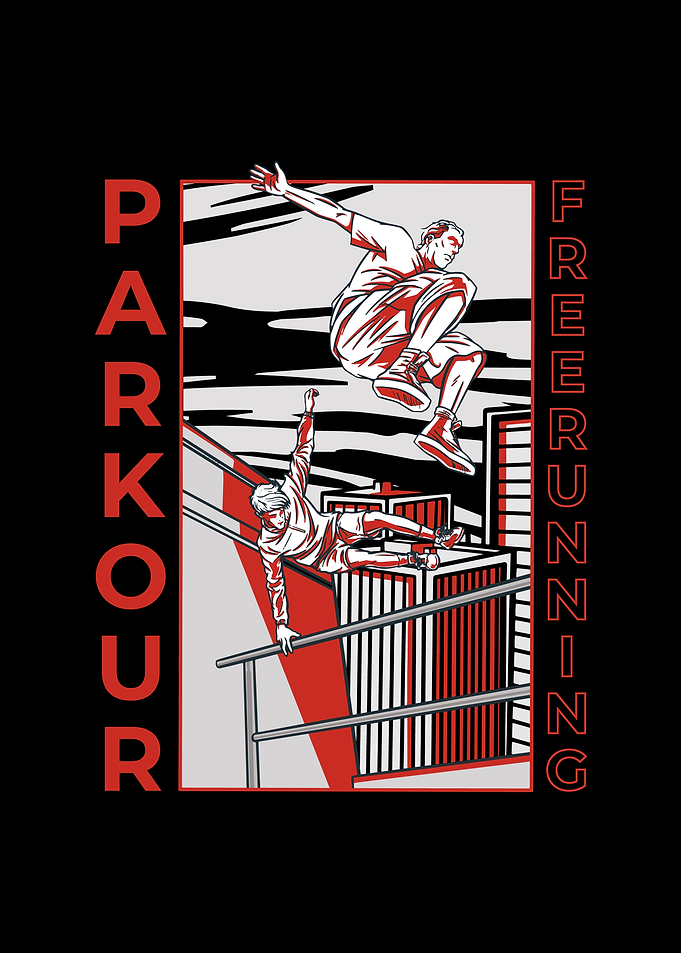 People doing parkour
