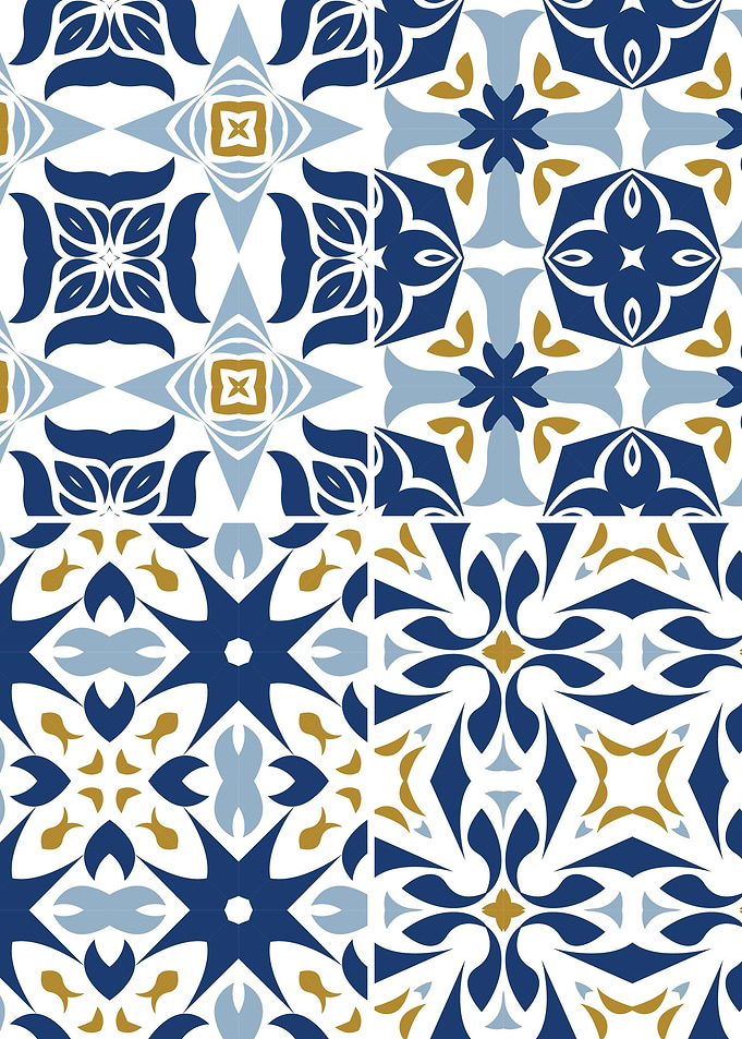 Mediterranean Blue Tile 27