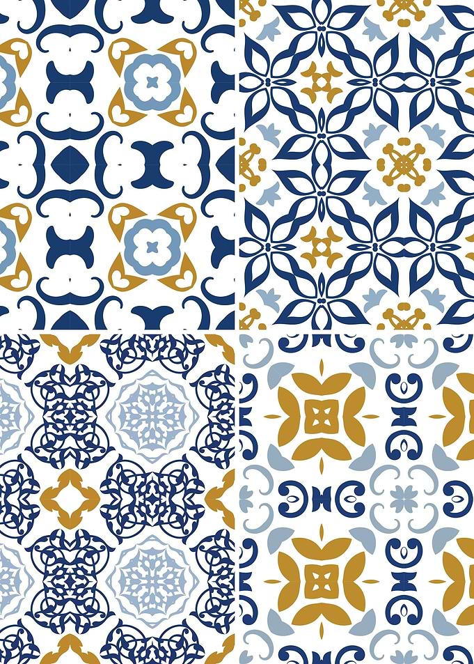 Mediterranean Blue Tile 24