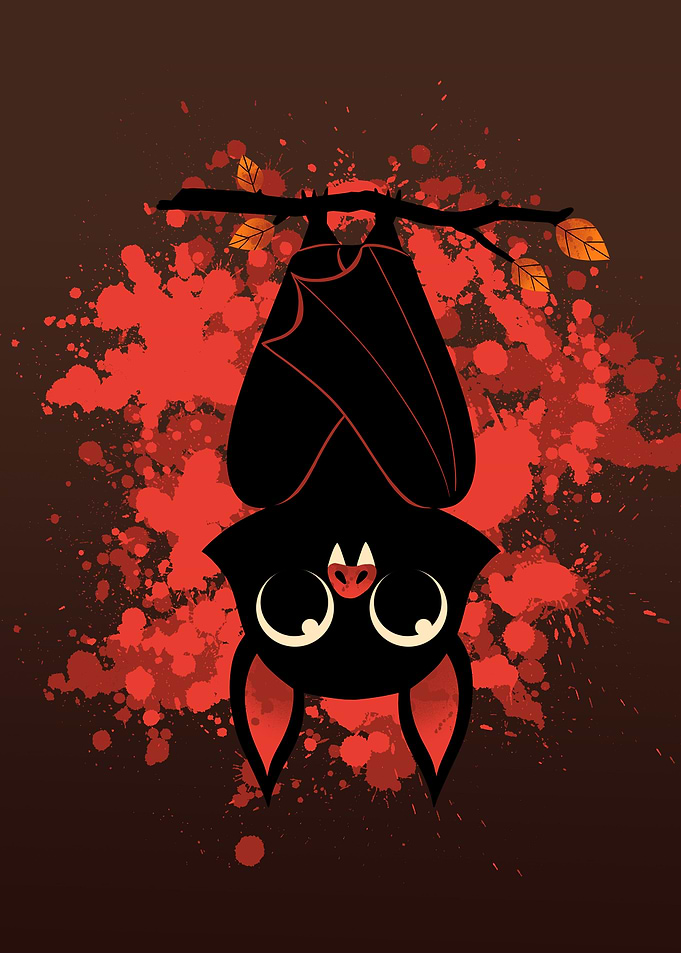 Autumn Bat Halloween
