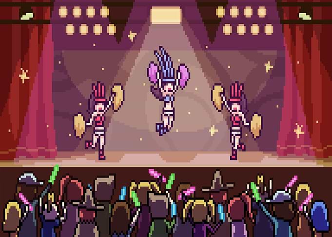 Pixel art dance