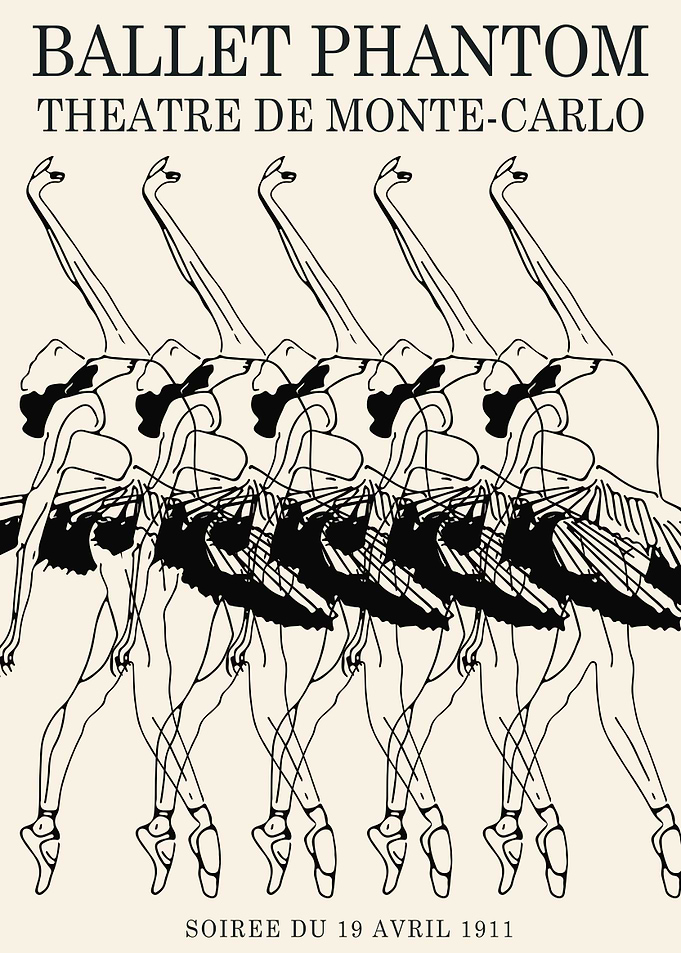 Ballet Phantom Retro Art