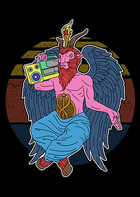 90s Hip Hop Retro Satanism