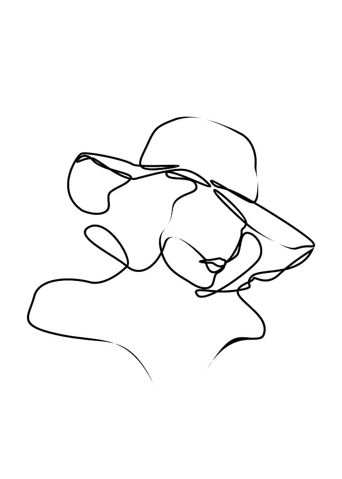 one line girl