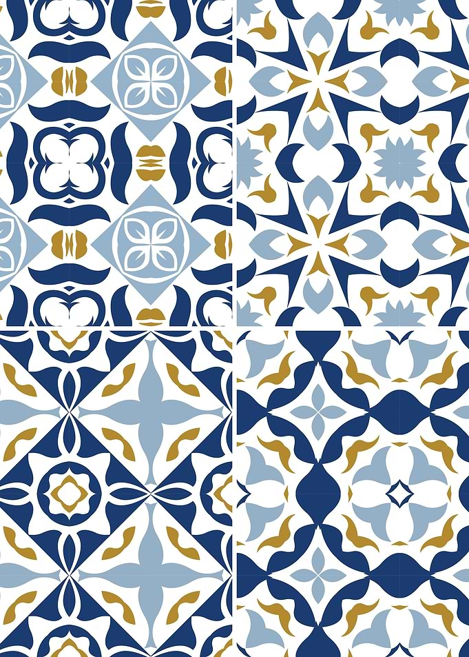 Mediterranean Blue Tile 28