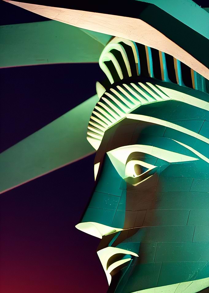 Statue of Liberty Face NYC