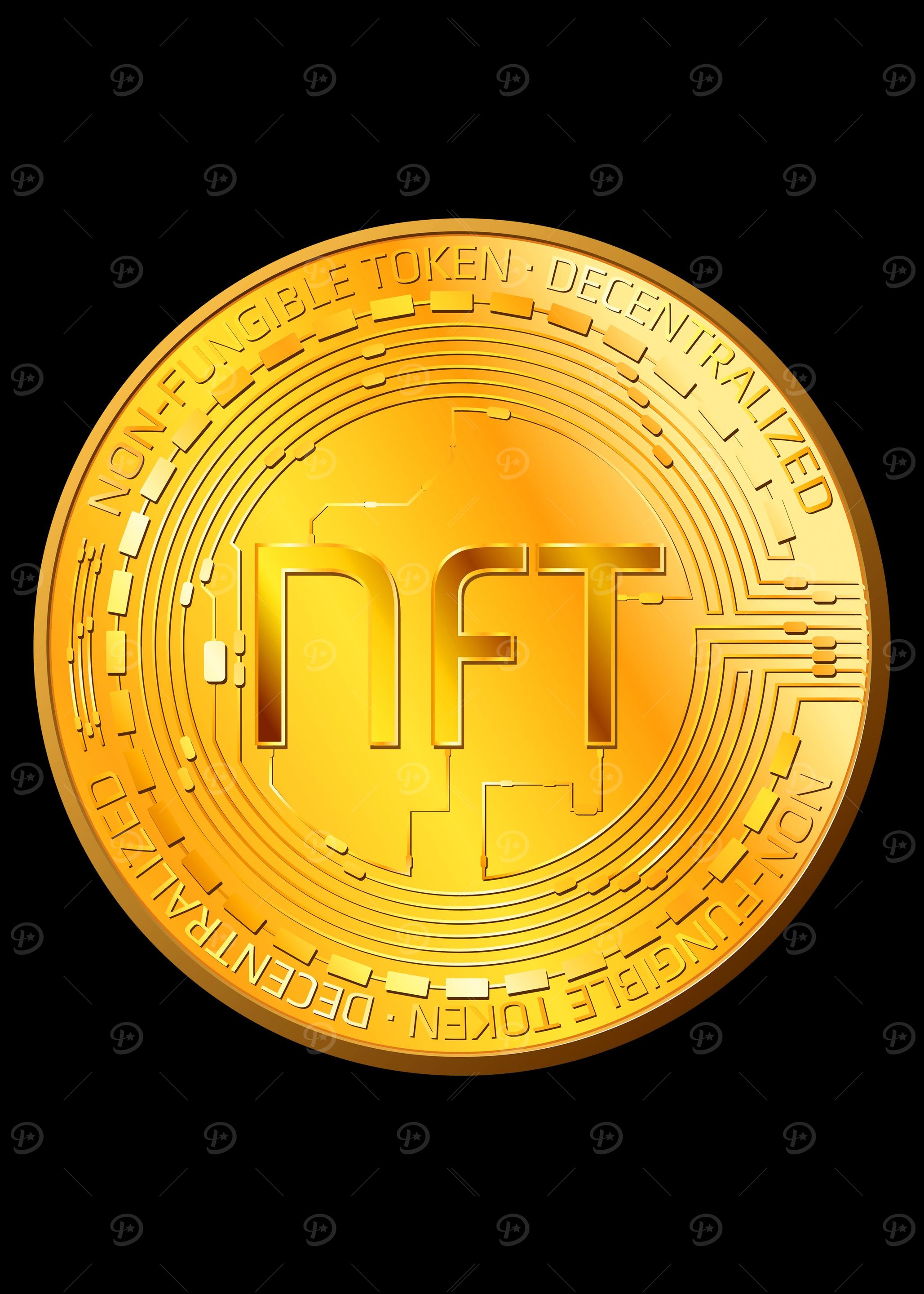 NFT Gold Coin