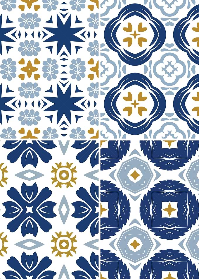Mediterranean Blue Tile 33