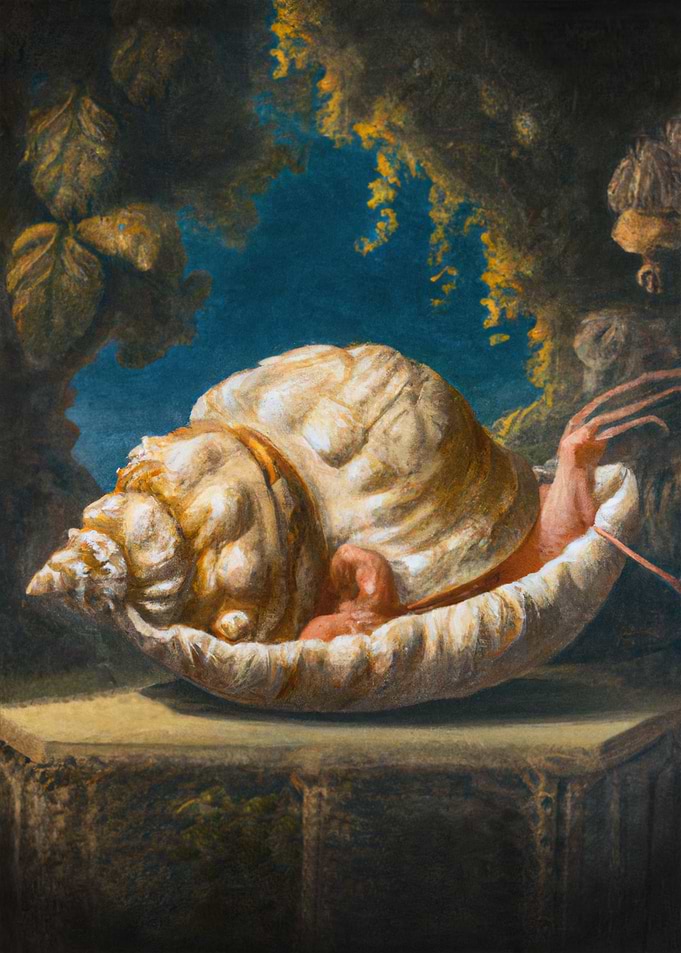 Sea Snail under Water