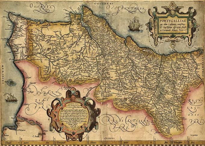 Portugal Vintage Map