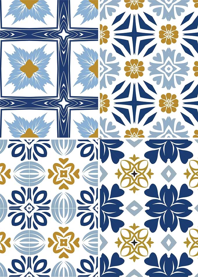 Mediterranean Blue Tile 32