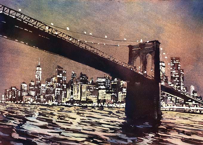 Brooklyn Bridge NYC artwor